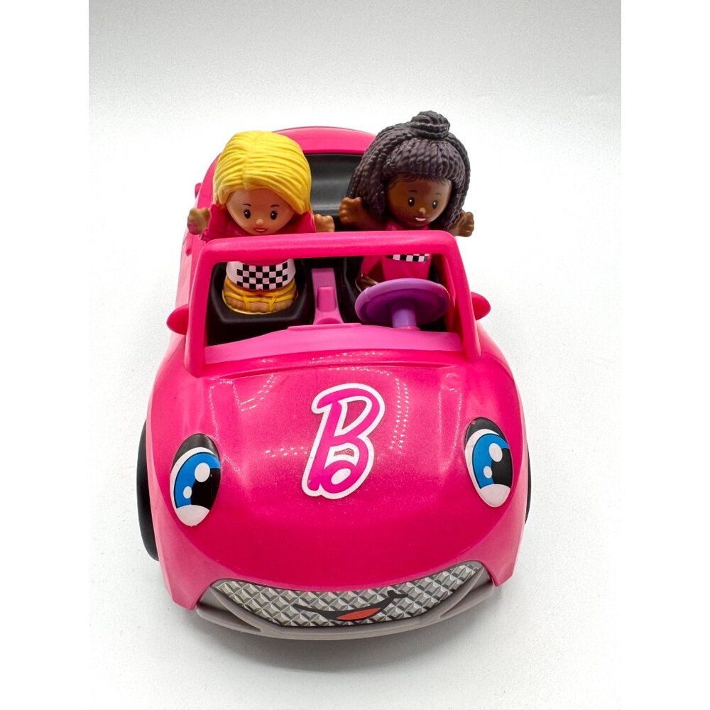 2 Fisher Price Little People & Barbie Car Edition